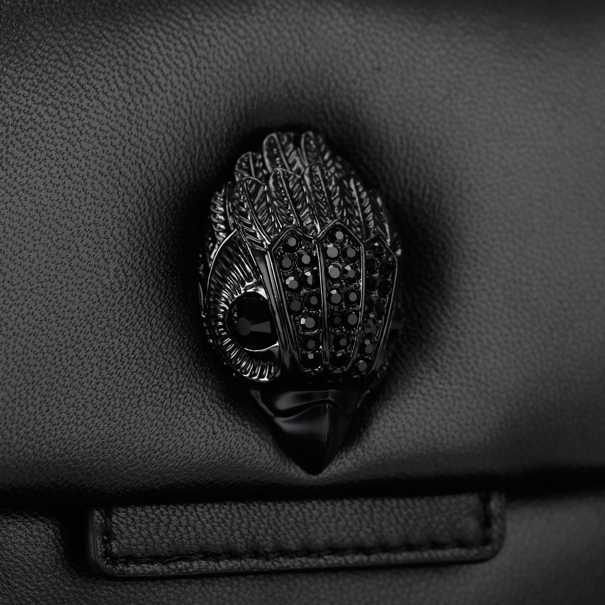 Kurt Geiger | Bolso Oxford Fringe Drench de Piel Negra