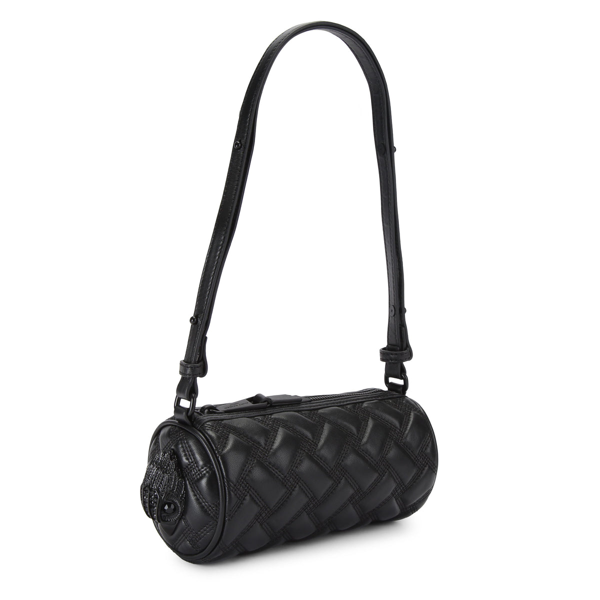 Kurt Geiger | Bolso Barrel Pequeño Kensington de Piel Negra