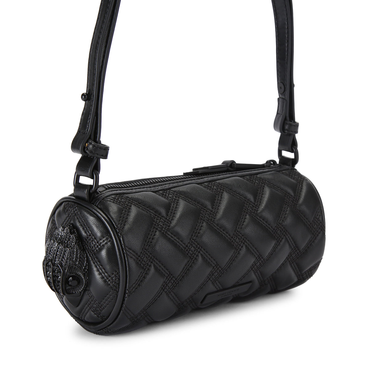 Kurt Geiger | Bolso Barrel Pequeño Kensington de Piel Negra