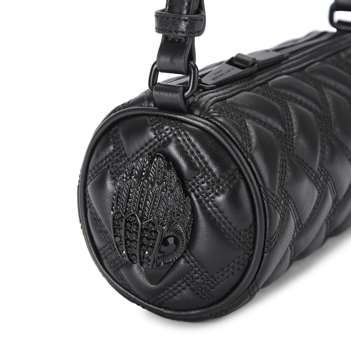 Kurt Geiger | Bolso Barrel Pequeño Kensington de Piel Negra