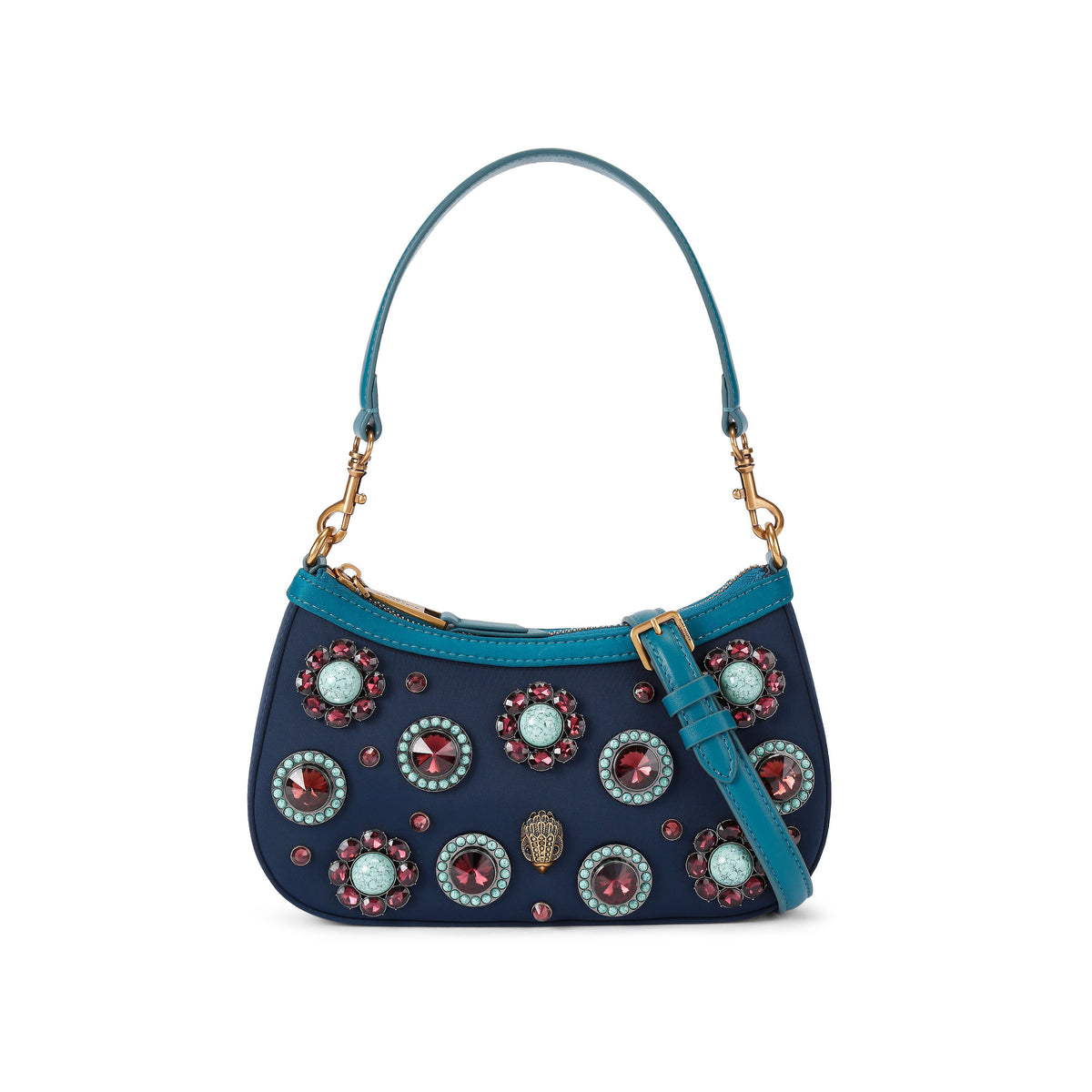 Kurt Geiger | Bolso Sloane de Cristales Azul Marino