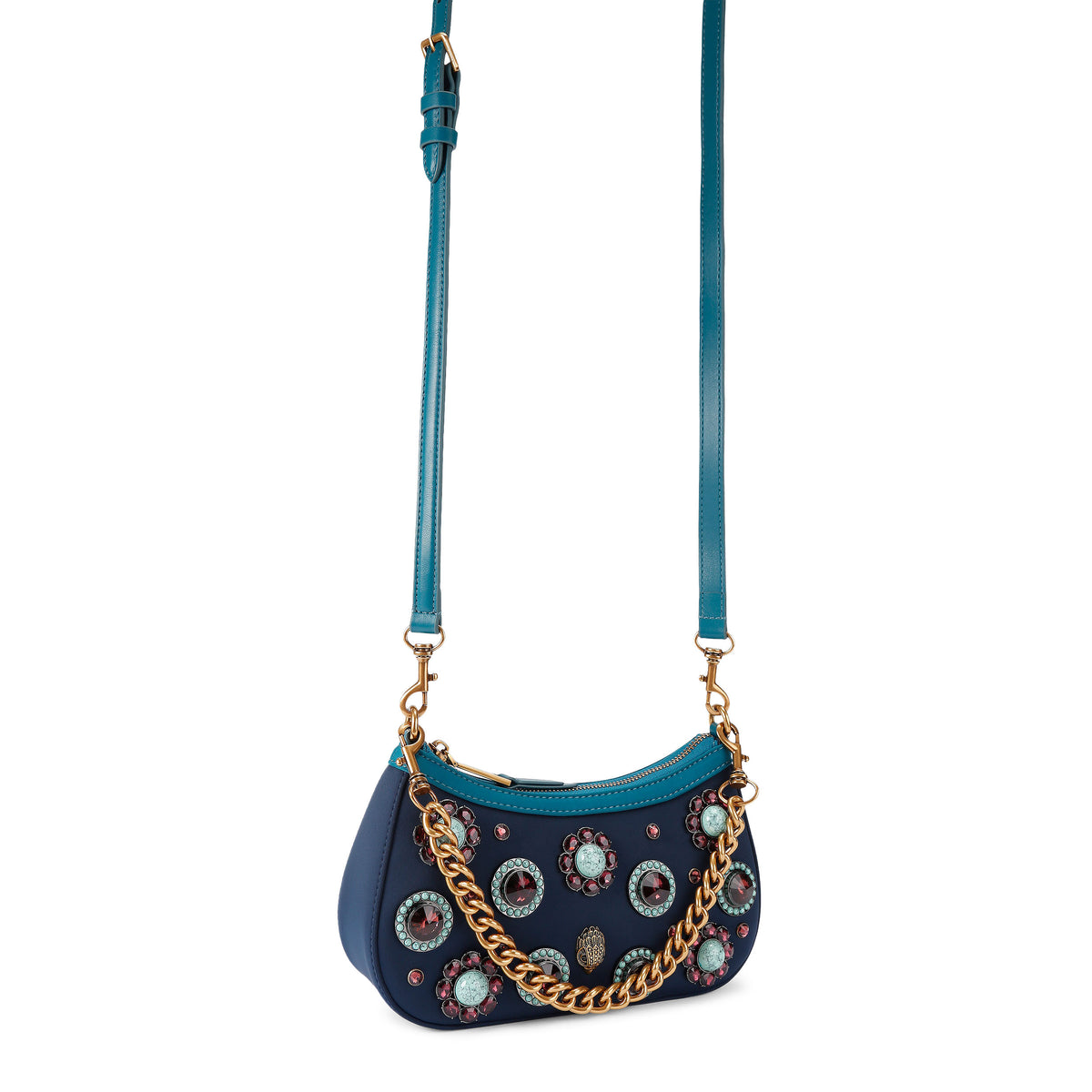 Kurt Geiger | Bolso Sloane de Cristales Azul Marino