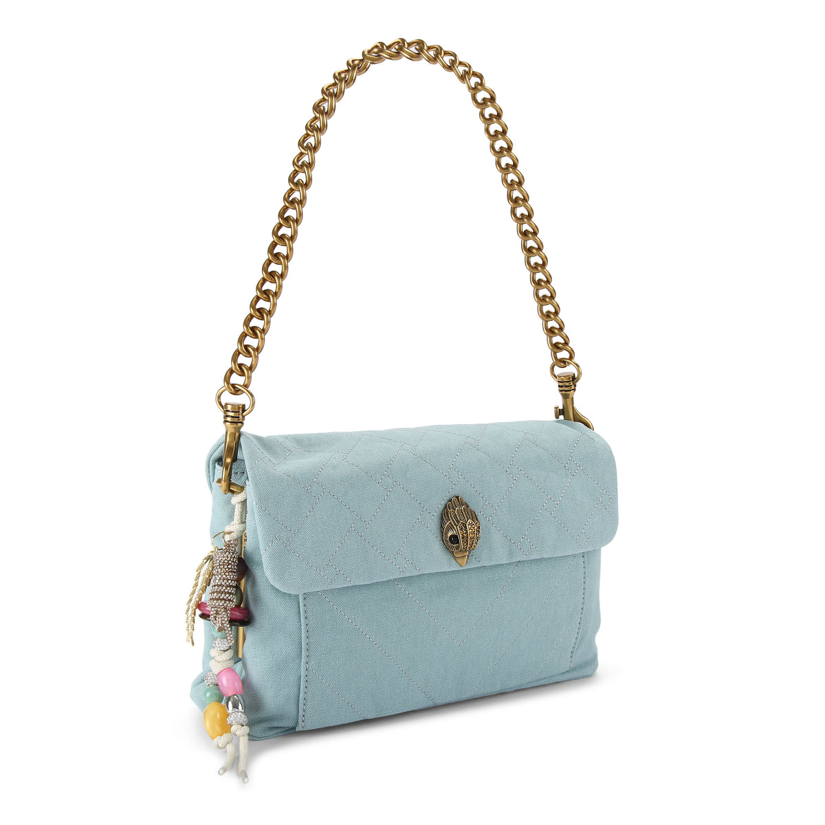 Kurt Geiger | Bolso Celia de Canvas Azul Pálido