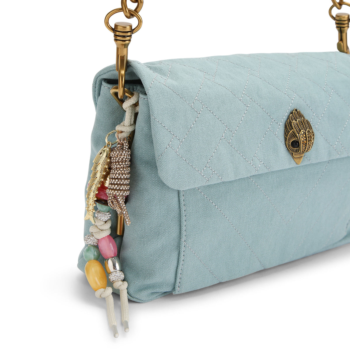 Kurt Geiger | Bolso Celia de Canvas Azul Pálido