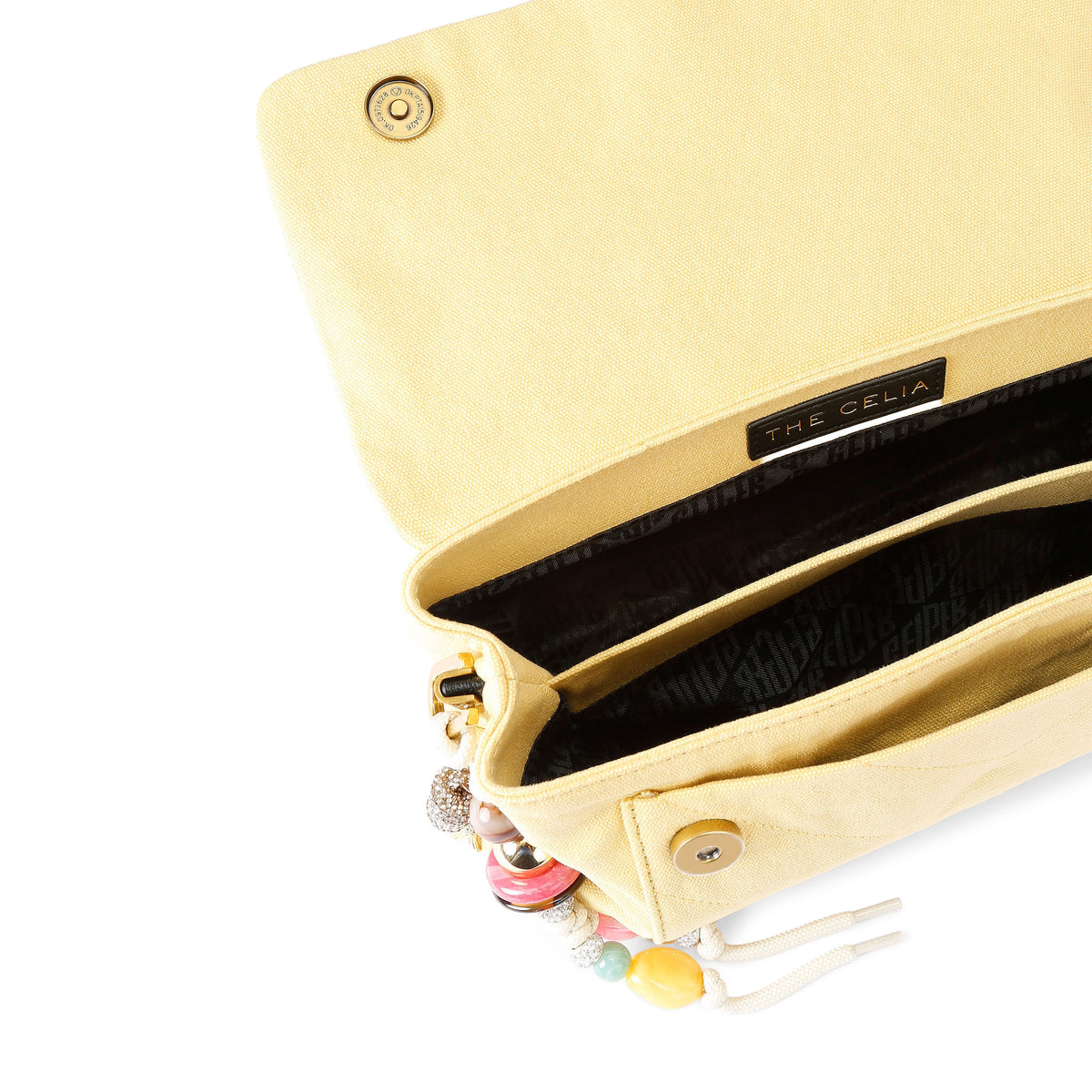Kurt Geiger | Bolso Celia de Canvas Amarillo