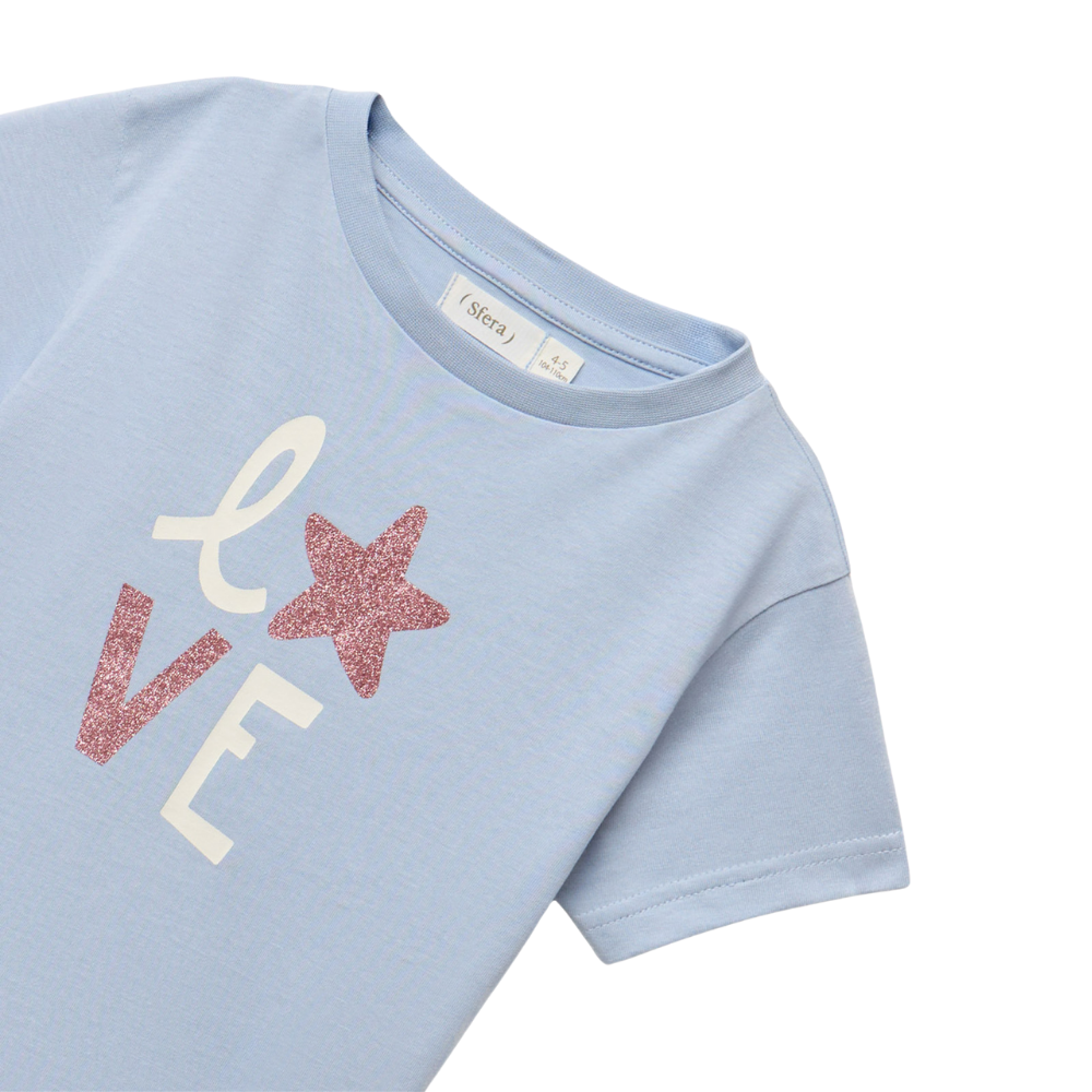 Sfera | Camiseta Básica Love para Niña