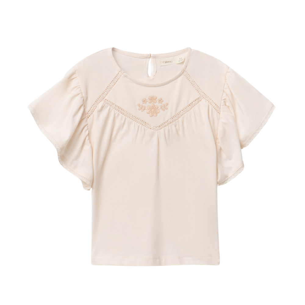 Sfera | Camiseta Volante Manga para Niña