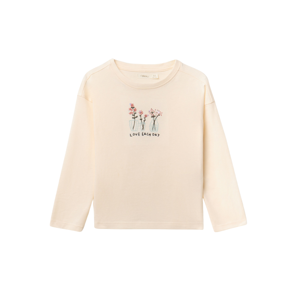 Sfera | Camiseta Jarrones Bordados