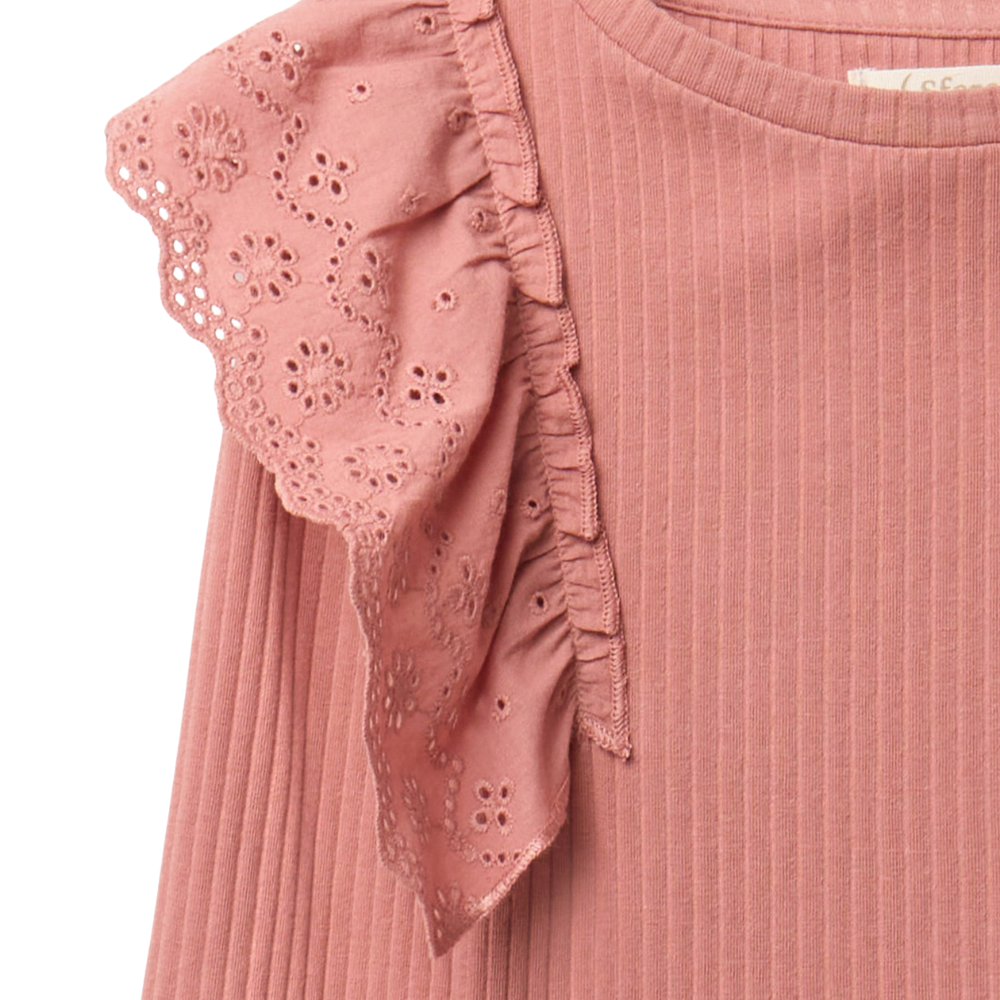 Sfera | Camiseta Rib Volantes