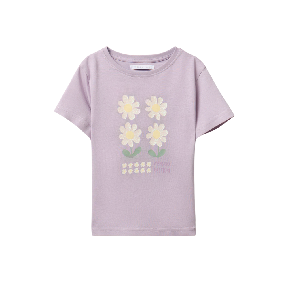 Sfera | Camiseta con Margaritas para Niña