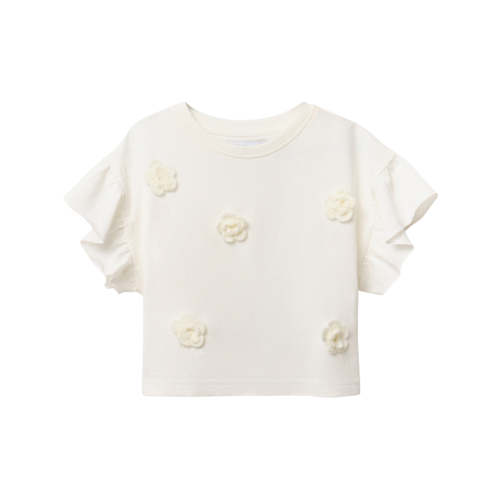 Sfera | Camiseta Flores Tricot para Niña