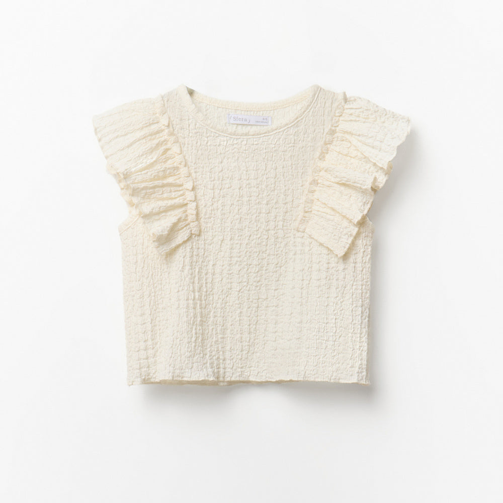 Sfera | Camiseta con Efecto Arrugado para Niña