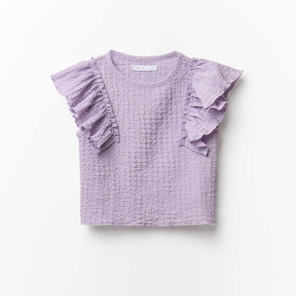 Sfera | Camiseta con Efecto Arrugado para Niña
