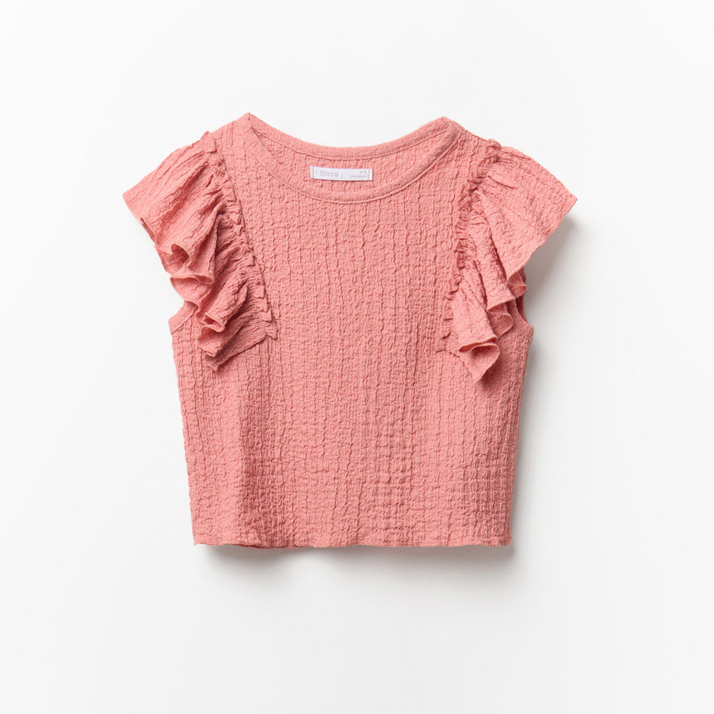 Sfera | Camiseta con Efecto Arrugado para Niña