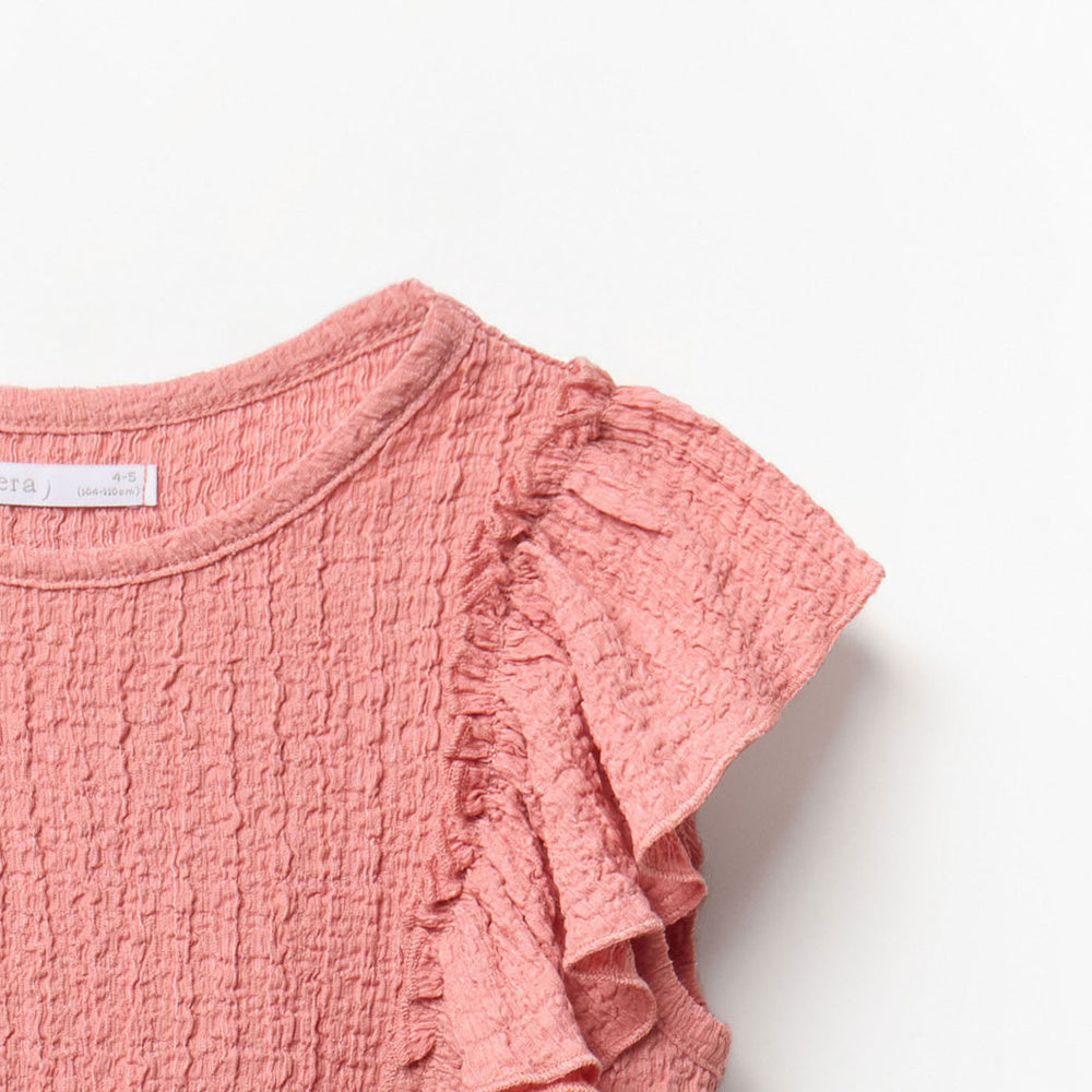 Sfera | Camiseta con Efecto Arrugado para Niña