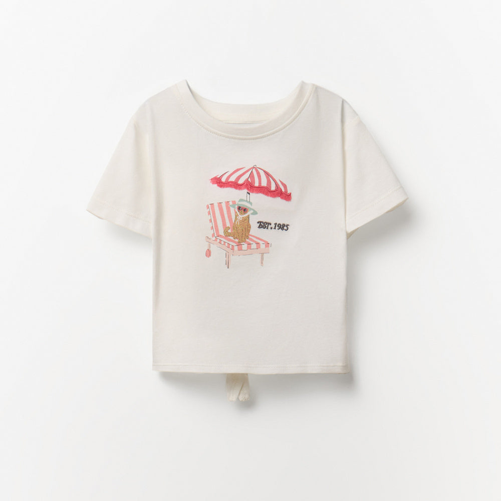 Sfera | Camiseta de Nudo Gatita para Niña