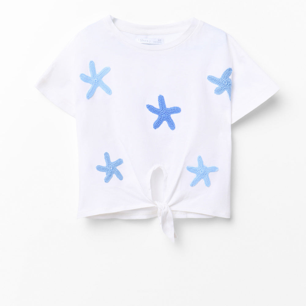 Sfera | Camiseta con Nudo en Estrellas para Niña