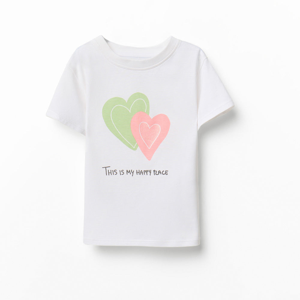 Sfera | Camiseta Grafica de Corazones para Niña