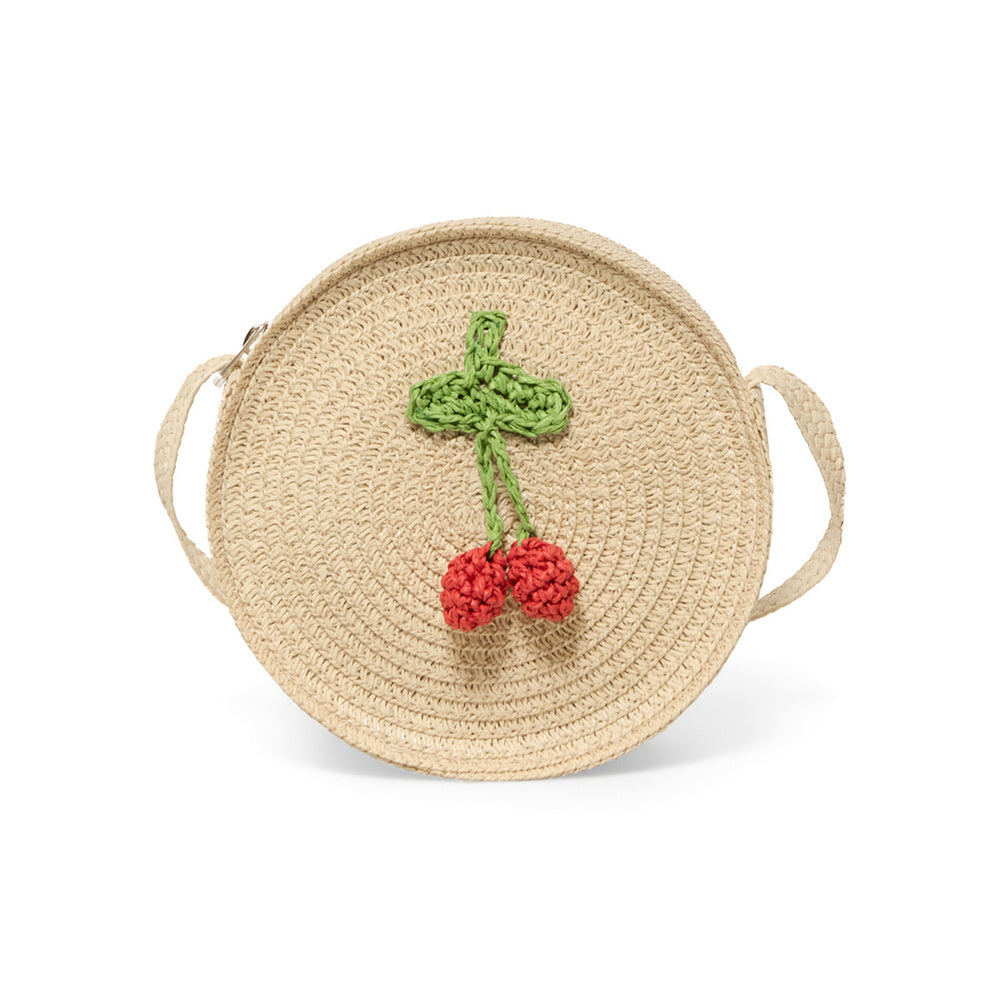 Sfera | Bolso en Rafia con Bordado de Cereza