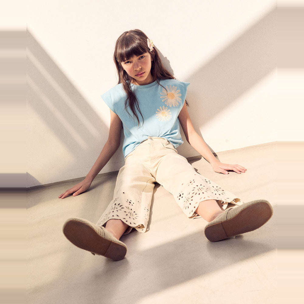 Sfera | Pantalón con Bordado para Niña
