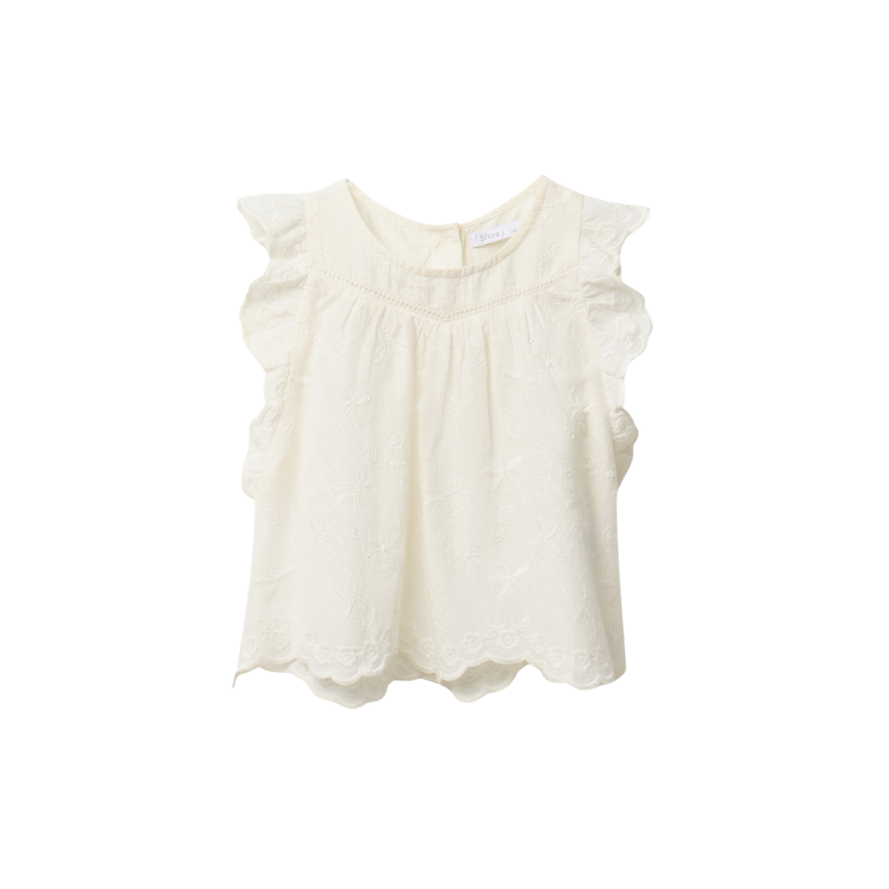 Sfera | Blusa Tejido Bordado Para Niña