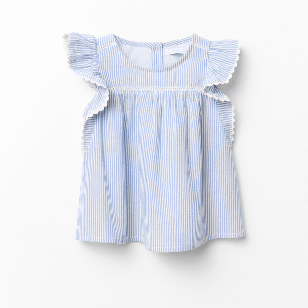 Sfera |  Blusa de Rayas Tejido para Niña