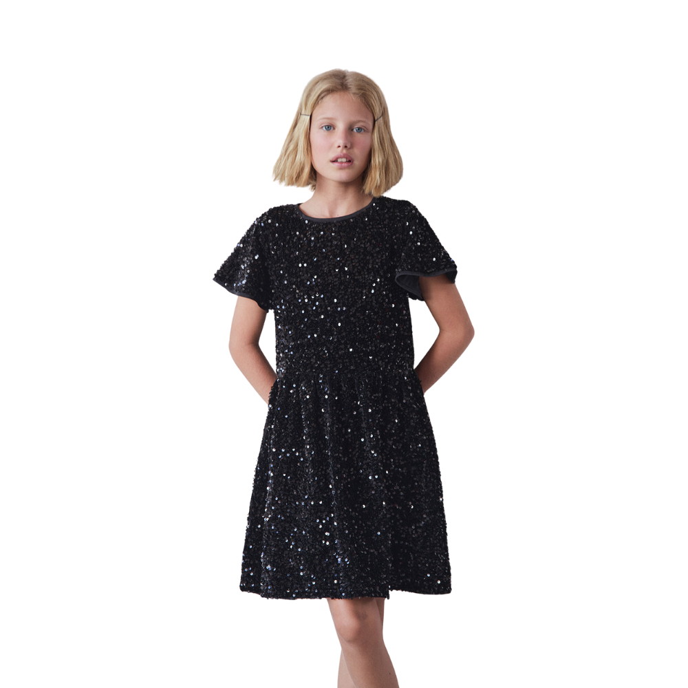 Sfera | Vestido Terciopelo Lentejuela
