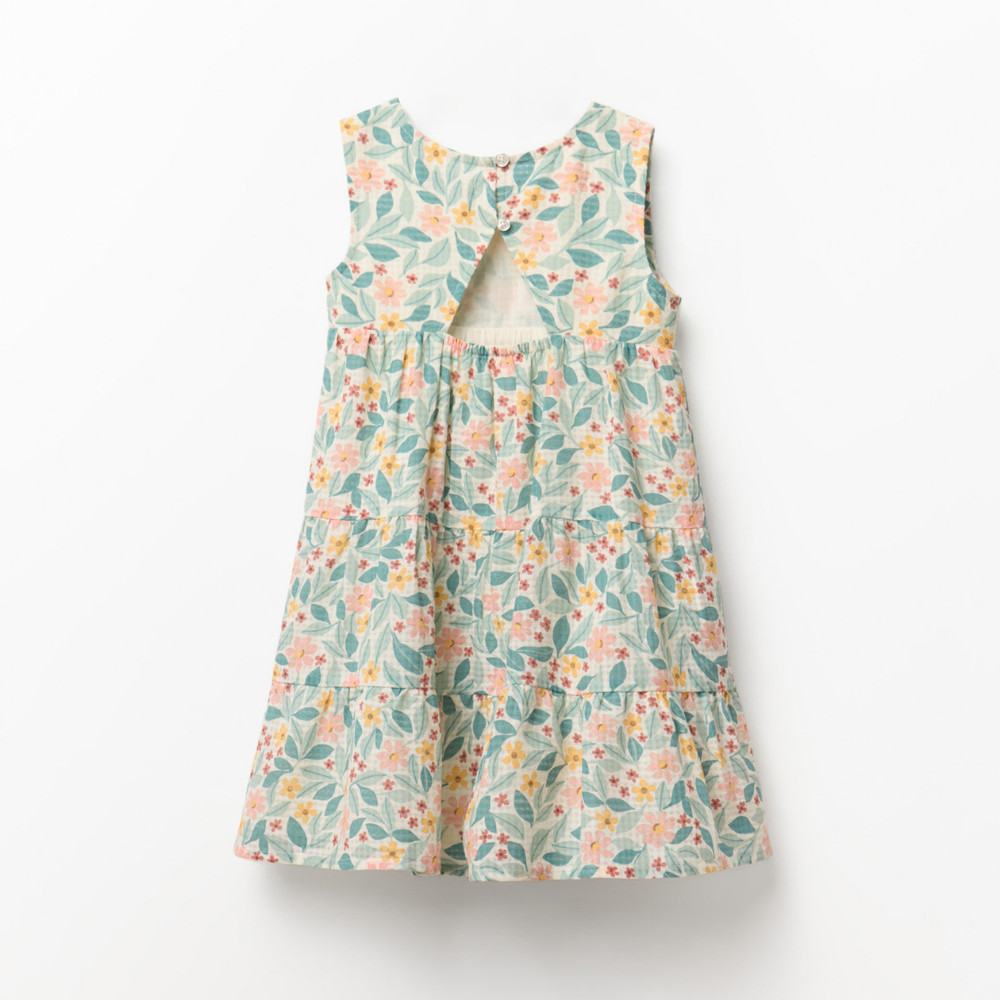 Sfera | Vestido Dobby Flores Para Niña