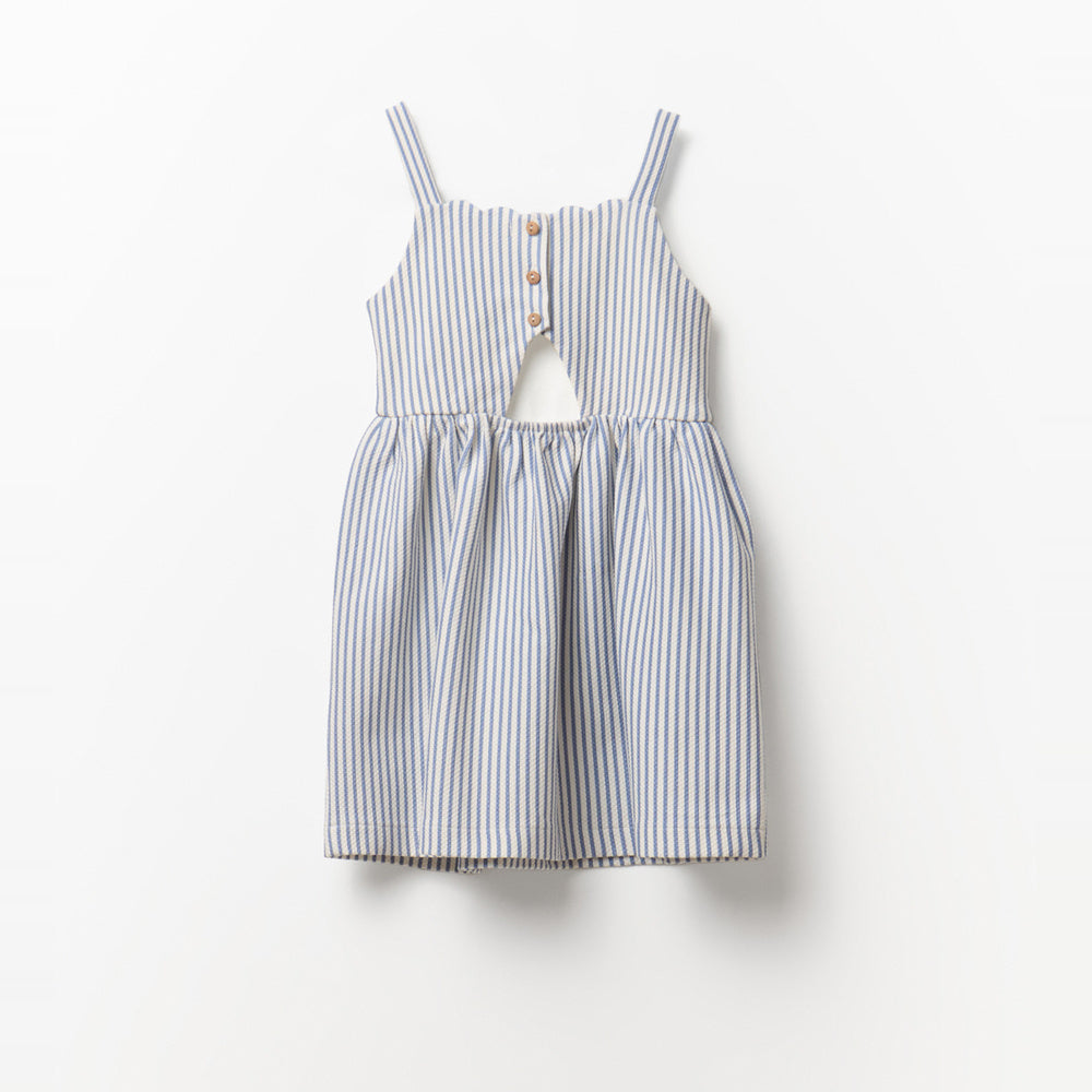 Sfera | Vestido de Piqué a Rayas para Niña