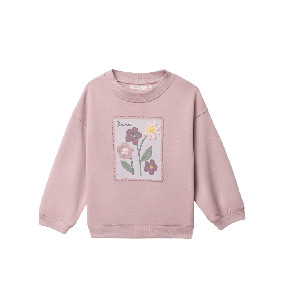Sfera | Sudadera Flor Crochet para Niña