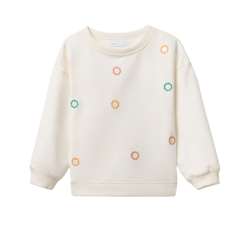 Sfera | Sudadera Espejos Bordados Para Niña
