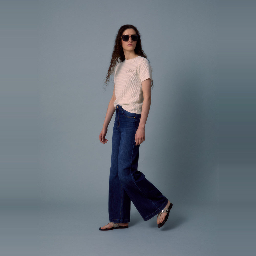 Sfera | Pantalones Vaqueros Palazzo de Cintura para Dama
