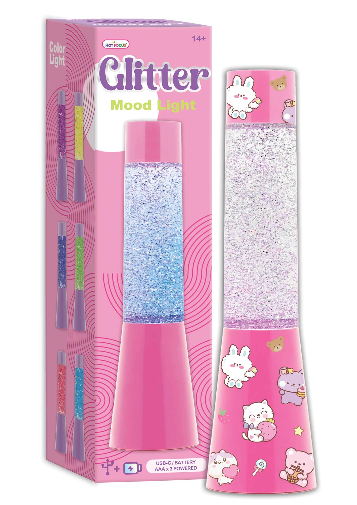 Hot Focus | Glitter Mood Light PINK