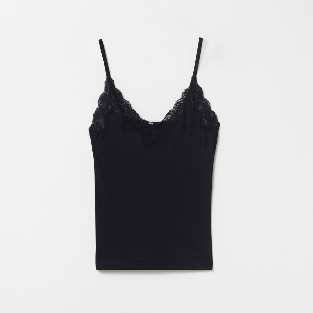 Sfera | Camiseta Lisa Puntilla para Dama