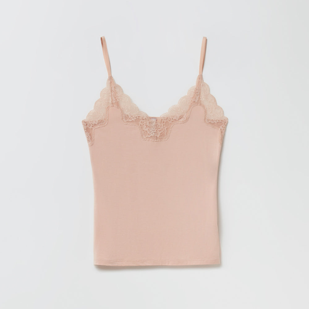 Sfera | Camiseta Lisa Puntilla para Dama