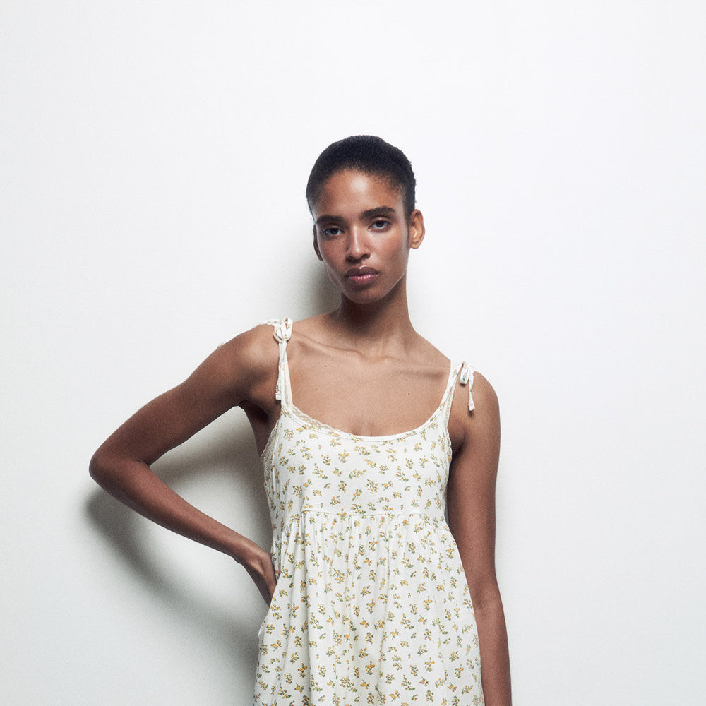 Sfera | Camisón Tirantes Estampado para Dama