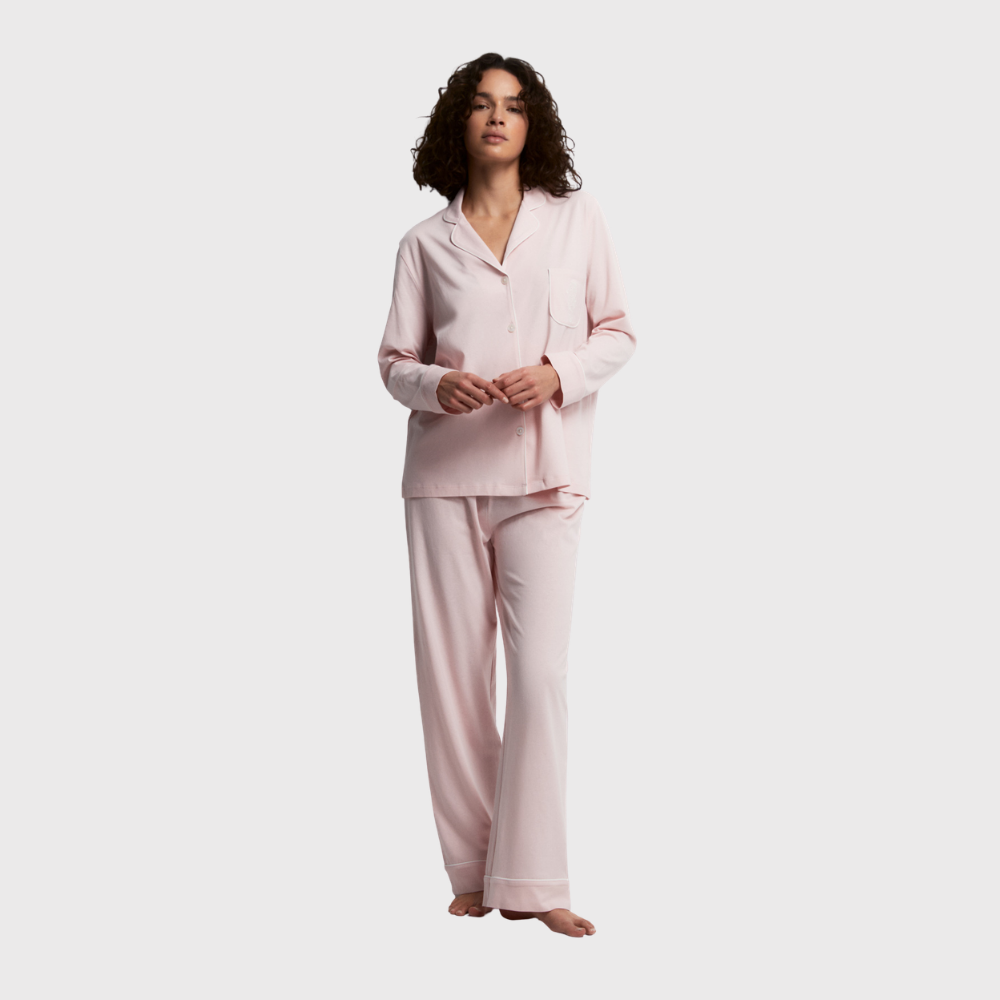 Sfera | Pijama Largo Solapa Para Dama