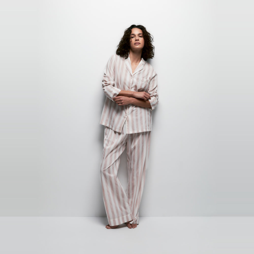 Sfera | Pijama Largo con Solapa para Dama