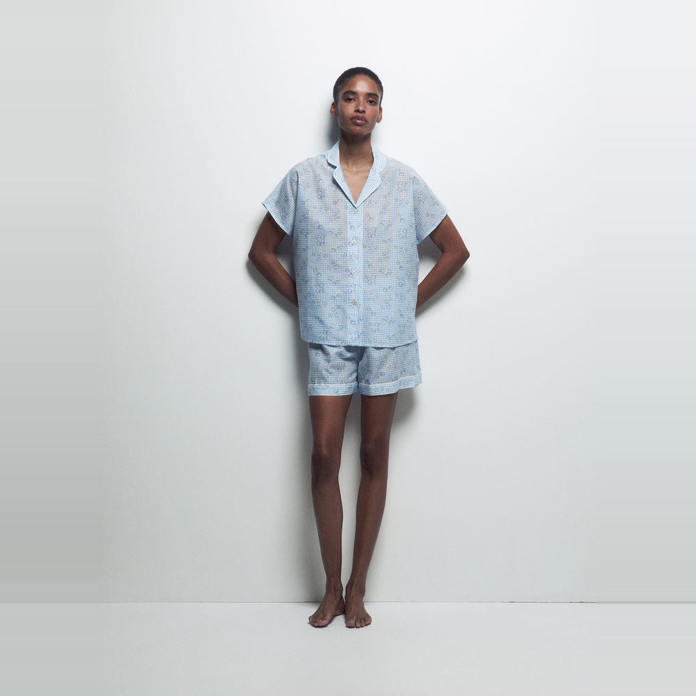 Sfera | Pijama Corto con Solapa para Dama