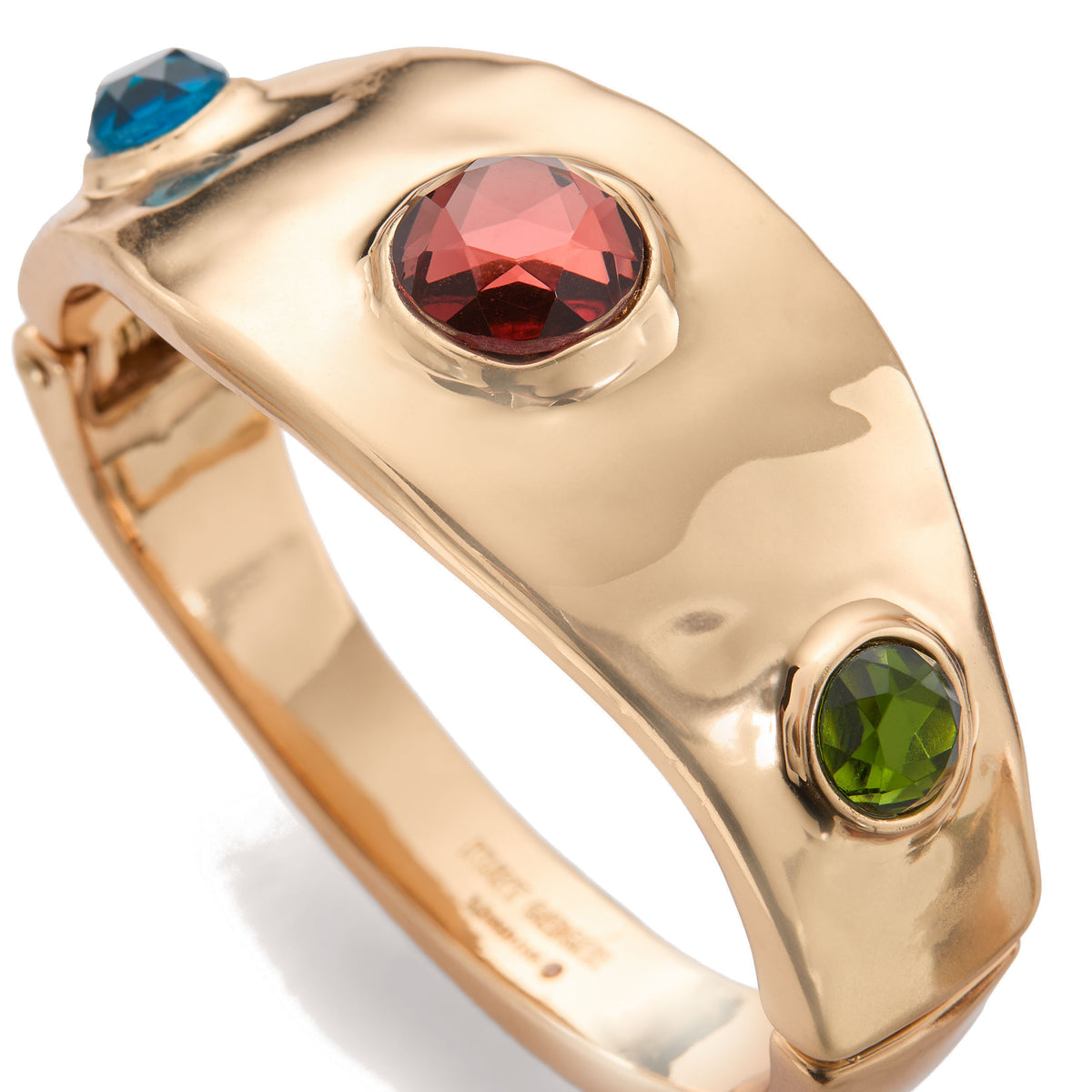 Kurt Geiger | Brazalete Asymetric Stone Bangle Dorado