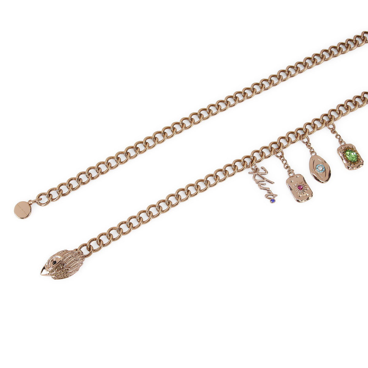 Kurt Geiger | Cinturón de Cadena Eagle Pendant Charm Dorado