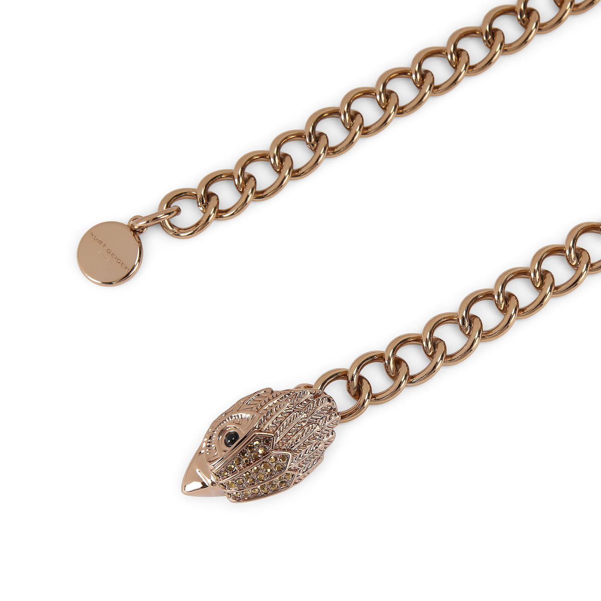 Kurt Geiger | Cinturón de Cadena Eagle Pendant Charm Dorado