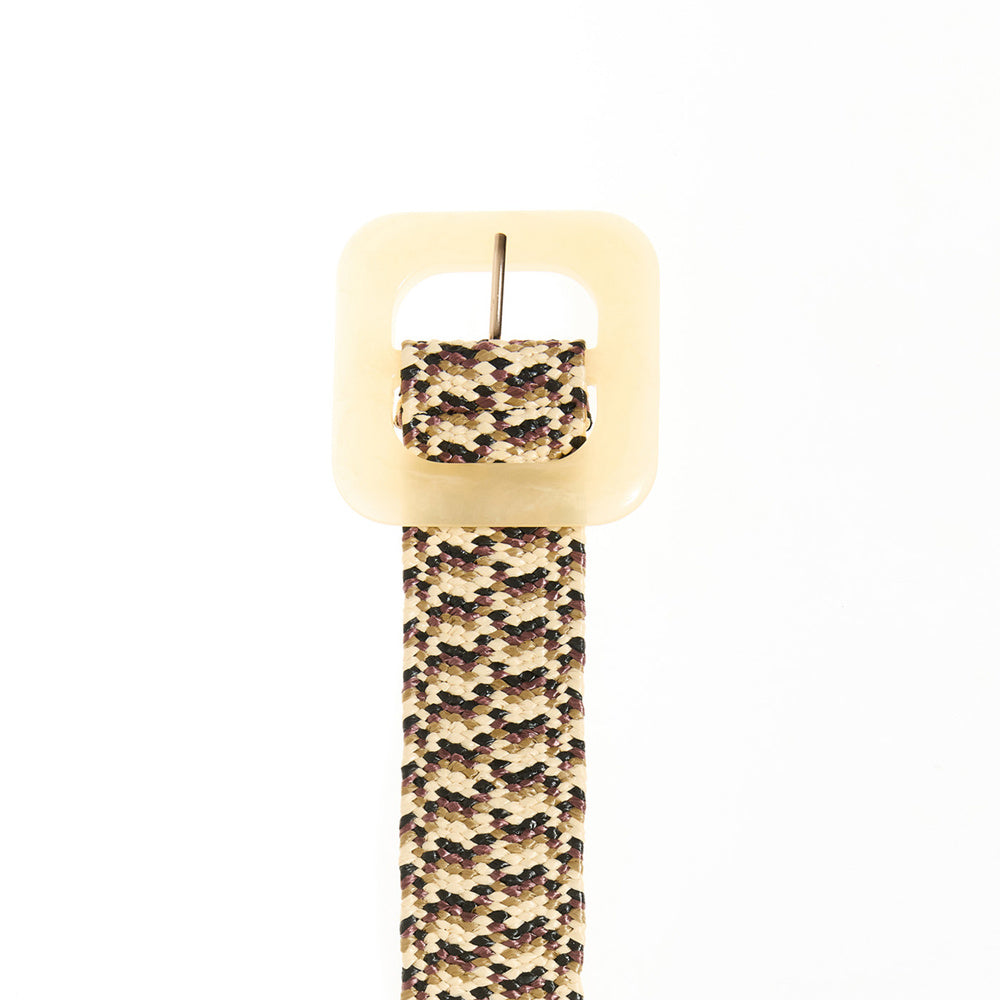 Sfera | Cinturón Rafia Multicolor