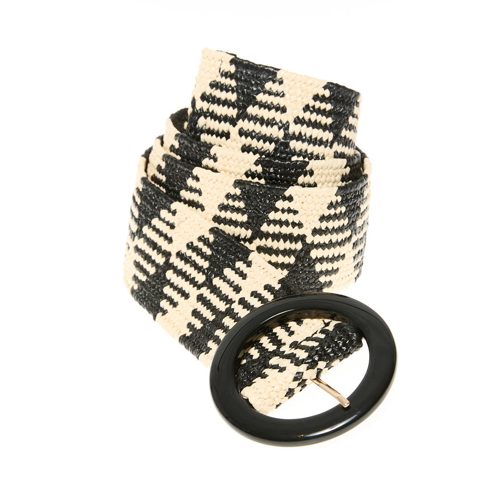 Sfera | Cinturón Rafia B&n