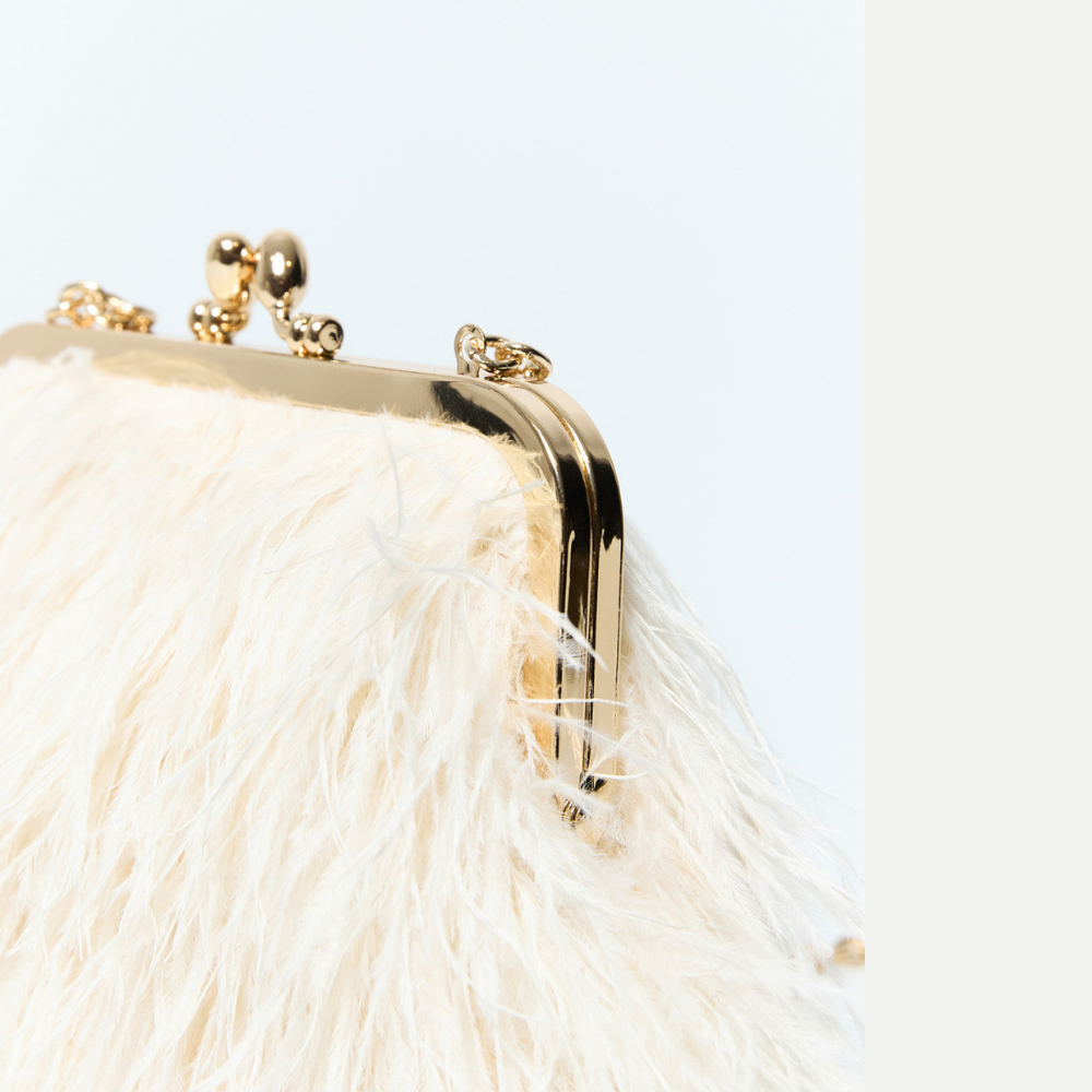 Sfera | Bolso plumas cadena para dama