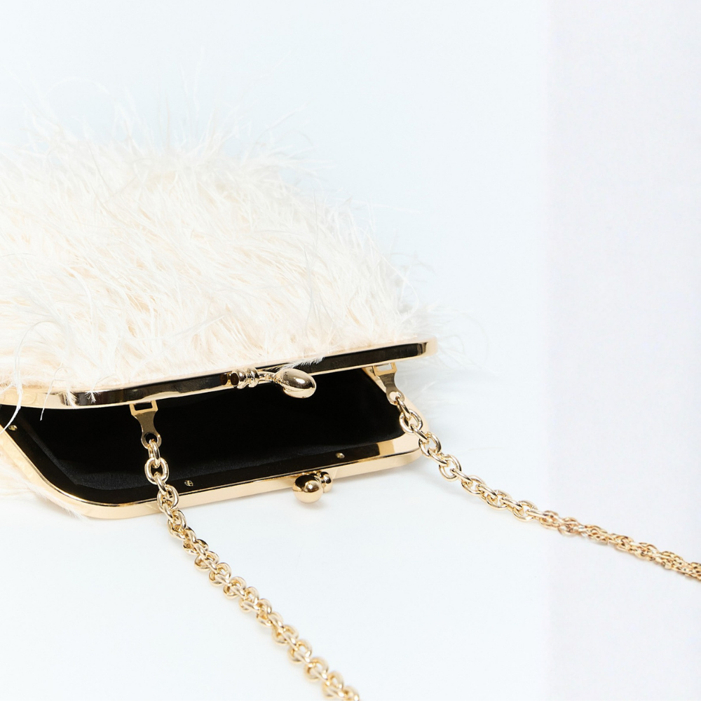 Sfera | Bolso plumas cadena para dama