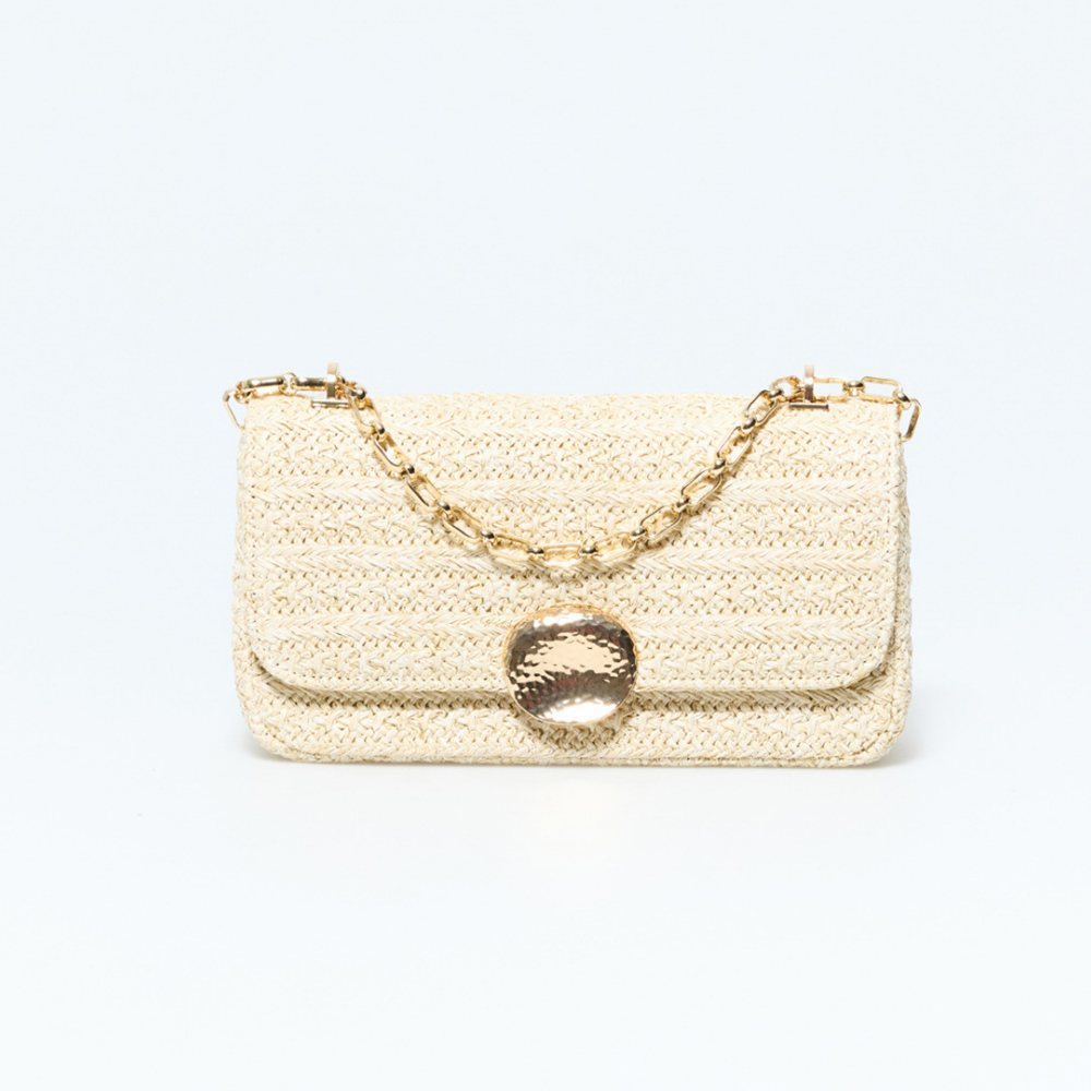 Sfera | Crossbody rafia natural para dama