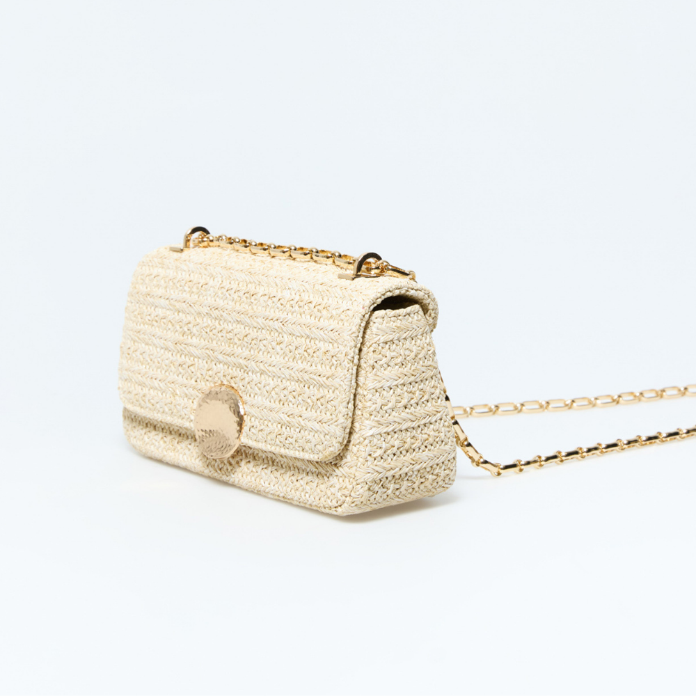 Sfera | Crossbody rafia natural para dama