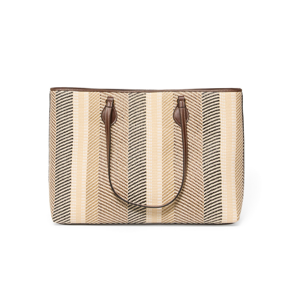 Sfera | Shopper rafia combinada par dama