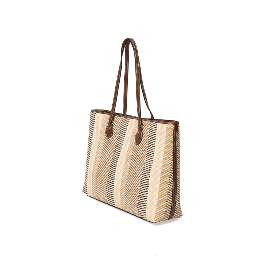 Sfera | Shopper rafia combinada par dama